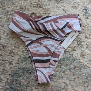 Tan + Lines High Waisted Swim Bottoms NWT